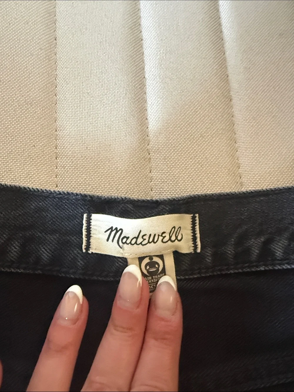 Madewell Black Denim Shorts